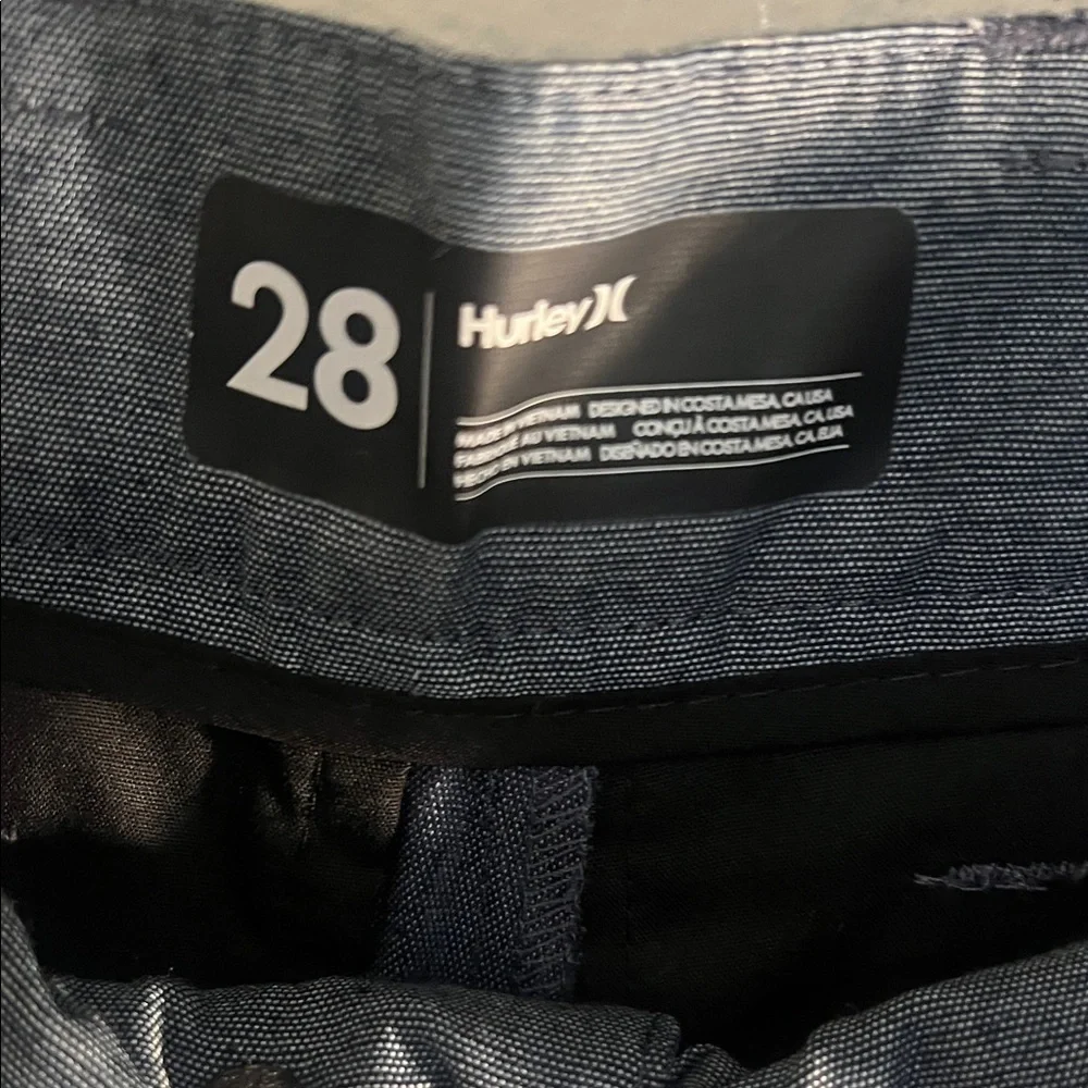 Hurley Dark Gray Flat Front Shorts